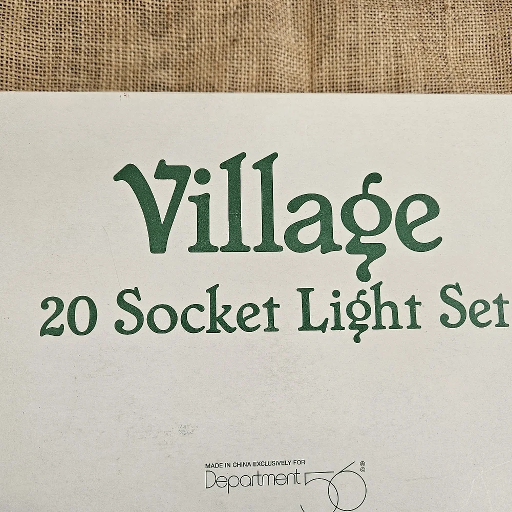 Department 56 Christmas Village Light Set 20 Socket for Your Holiday Village
